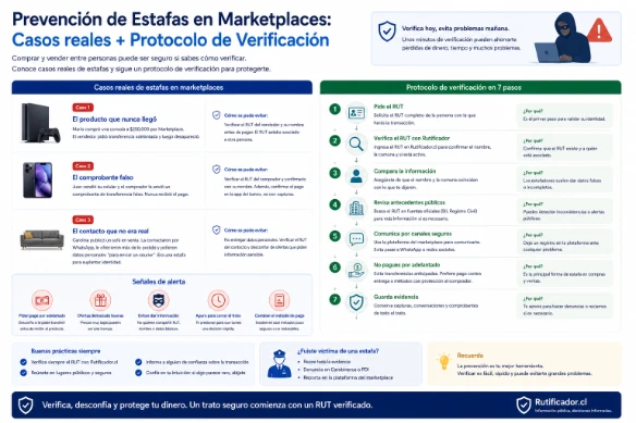 Prevención de Estafas en Marketplaces: Casos reales + protocolo de verificación